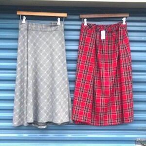 Pleated Skirt Bundle . Size: 24/26W 3x Skirts . {2} Pcs . Christopher & Banks